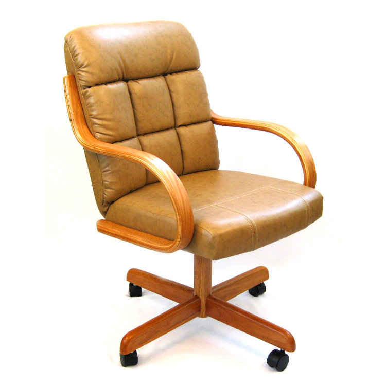 Ashtyn Swivel & Tilt Caster Dining Arm Chair